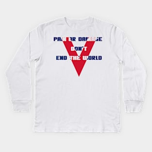 VE day - WW2 Victory in Europe anniversary quote Kids Long Sleeve T-Shirt